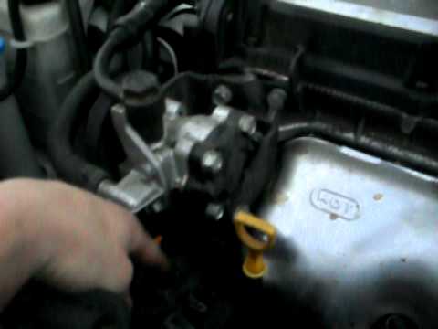 rat rod welding shop ” working on 2005 hyundai accent replaceing the starter