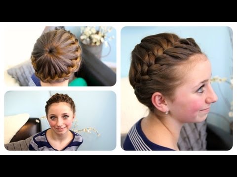 Starburst Crown Braid | Updo Hairstyles | Cute Girls Hairstyles