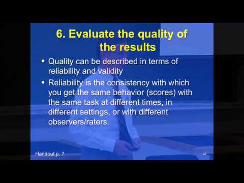 how to assess quality of work