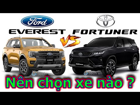 So sánh chi tiết Ford Everest 2023 và Toyota Fortuner 2022 | i-tech vn