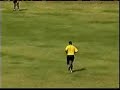 Referee hits player: then he must run for his life