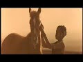 community, and he has a hard time getting along, but an orphaned boy who works at a stable takes a liking to the little horse and looks after him. When war breaks out, the stable is abandoned and the pony escapes into a nearby desert, where an Oryx antelope and a native girl become his companions and teach him how to survive on his own. Movie Written by: Jean-Jacques Annaud and Jeanne Rosenberg. ... Running Free Horses Part Jean-Jacques Annaud 1998 Lucky Richard Arabian Skeletion Coast Africa ...