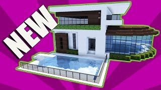 Minecraft: How To Build A Small Modern House Tutorial (EASY, CUTE, COMPACT Minecraft House)