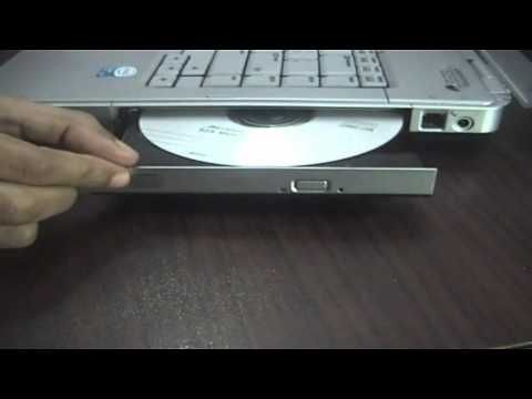 how to open cd player on hp laptop