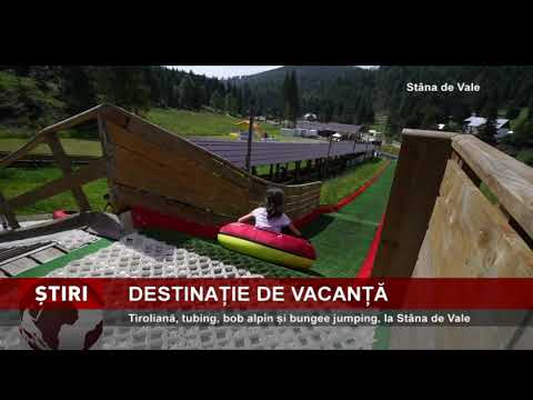 Tiroliană, tubing, bob alpin și bungee jumping, la Stâna de Vale