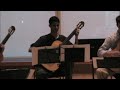 the macphail suzuki guitar quartet playing ellis island by ben verdery.  the piece was filmed in antonello hall at macphail in minneapolis, mn.  the players from left to right are christopher, stephen, david, and tommy.  i hope you enjoy it and feel free to comment.