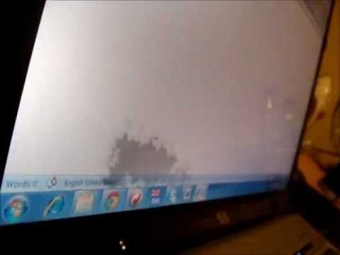 How To Repair your computer Screen - Remove a Cloud/water patch (water) inside the laptop screen