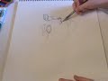 anna katherine drawing eva green as her character 
