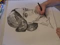 anna katherine drawing eva green as her character 