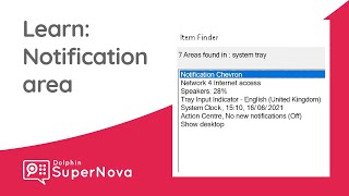 Learn SuperNova: Review Notification Area