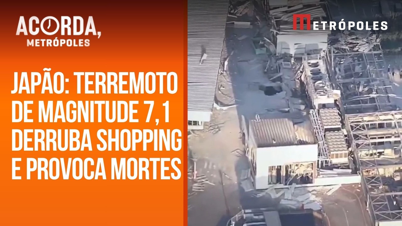 Terremoto de magnitude 7,1 derruba prédios e shopping center no Japão