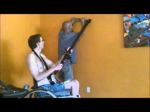 how to fasten a wheelchair