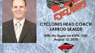 Cyclones Head Coach Jarrod Skalde with Mo Egger
