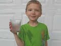 kid science team demonstrates the science of cornstarch suspensions.