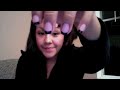 Rockabilly/Psychobilly Zebra French Tip Nails Tutorial