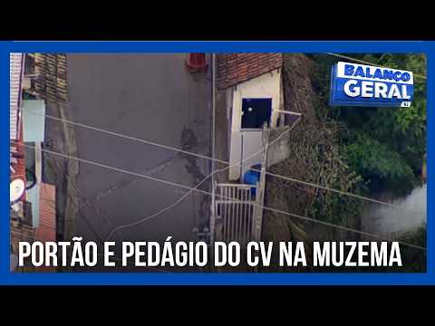 TRAFICANTES DO CV ESTÃO COLOCANDO UM PORTÃO NA MUZEMA PARA COBRAR PEDÁGIO