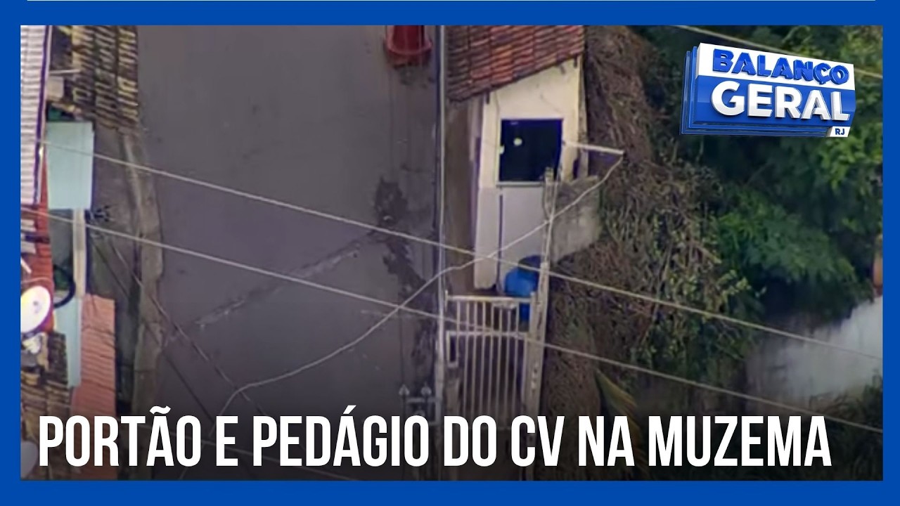 TRAFICANTES DO CV ESTÃO COLOCANDO UM PORTÃO NA MUZEMA PARA COBRAR PEDÁGIO