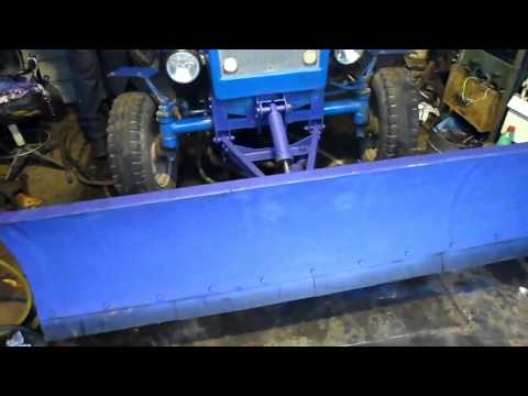 Как сделать отвал на мини тракторов