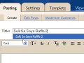 Submitting a raffle entry to Sulit Sa Saya Raffle 2 using a WYSIWYG editor