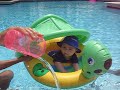 07 - 09 September Florida Baraka playing in pool with family