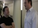 Ricky Gervais meets Brad Blanks in HBO before the interview