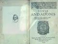 Shakespeare: Venus and Adonis