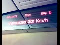 AVE circulando a 301kmh de noche el 20 de Febrero AVE circulando a 301kmh de noche el 20 de Febrero