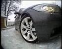 BMW E90 330d Abflug in eine Schneewehe