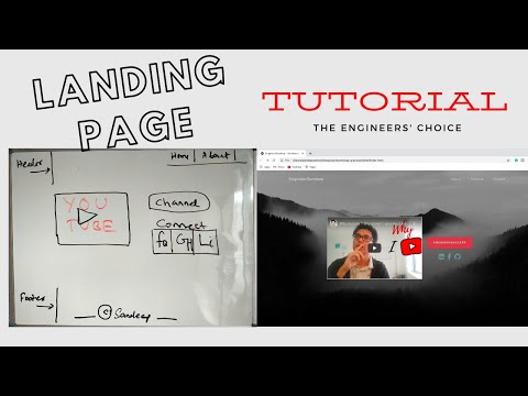 Landing Page Tutorial. Build a beautiful landing page from free templates - Engineer's trick Ep 2