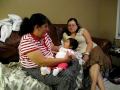 Grandma talking with Abby
