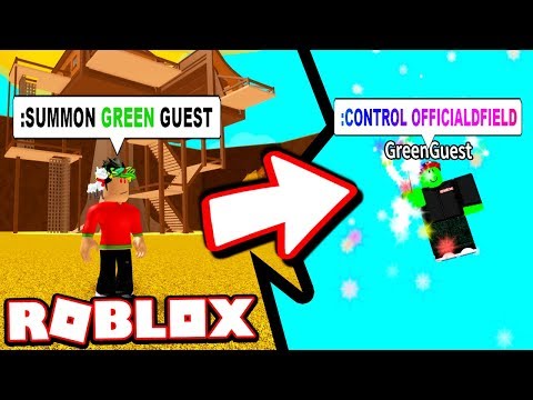 First Green Guest Sighting He Controlled Me Roblox Admin
