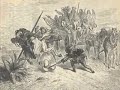 Don Quixote, riding in full armor astride of gaunt Rozinante, felt that he was indeed the most valorous knight in the world; and no doubt he was a formidable sight. As for Sancho Panza, he rode like a patriarch, with his knapsack on one side of him and a leather bottle on the other, his feet almost dragging on the ground. His mind was full of thoughts about that island of which he hoped to be the governor. The sun rose high above the hills. The two travelers jogged onward across the plains of Montiel. Both were silent, for both had high purposes in view. At length Sancho Panza spoke: 
