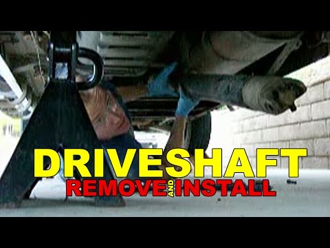 Driveshaft REMOVE and INSTALL how to
