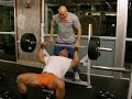 Milan Incline Bench press 315lbs x 9 Milan Incline Bench press 315lbs x 9