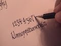 Italic Calligraphy With A Rotring Pen