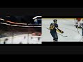 Jochen Hecht goal (11/28/09) split screen - Section 111/MSG broadcast
