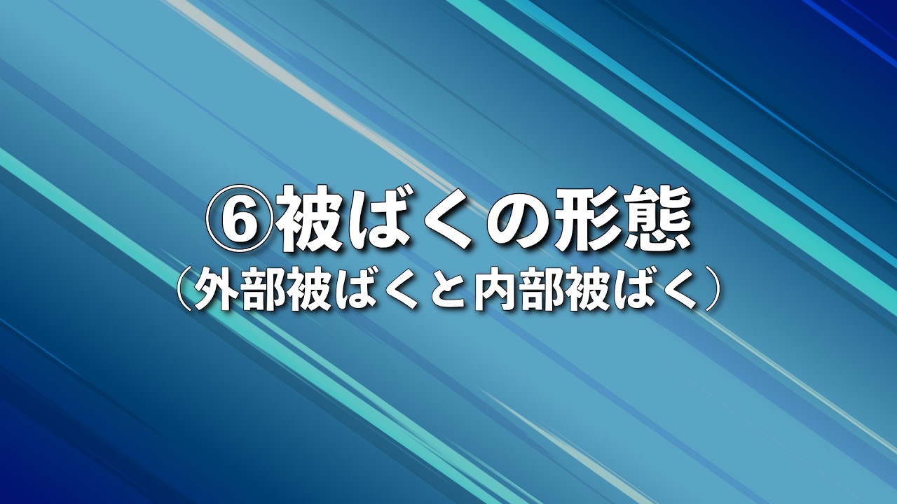 被ばくの形態<br><small>（外部被ばくと内部被ばく）</small>