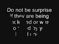 Do not be surprised...