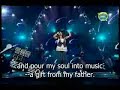 a subtitled version of a live performance of 