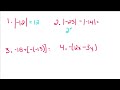 Algebra Tutorial - 3 - Opposite and Absolute Values