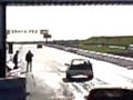 Fiat punto at santa pod from behind