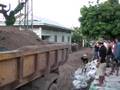 Mekong river flood at Vientiane
