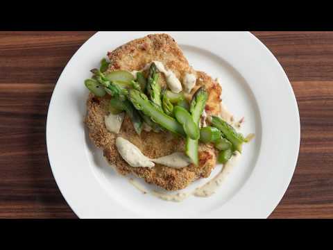 Schwan's Chef Collective Recipe: Breaded Pork & Asparagus Salad Watch