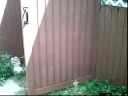 My green Recycled Door. (used to be shelves)