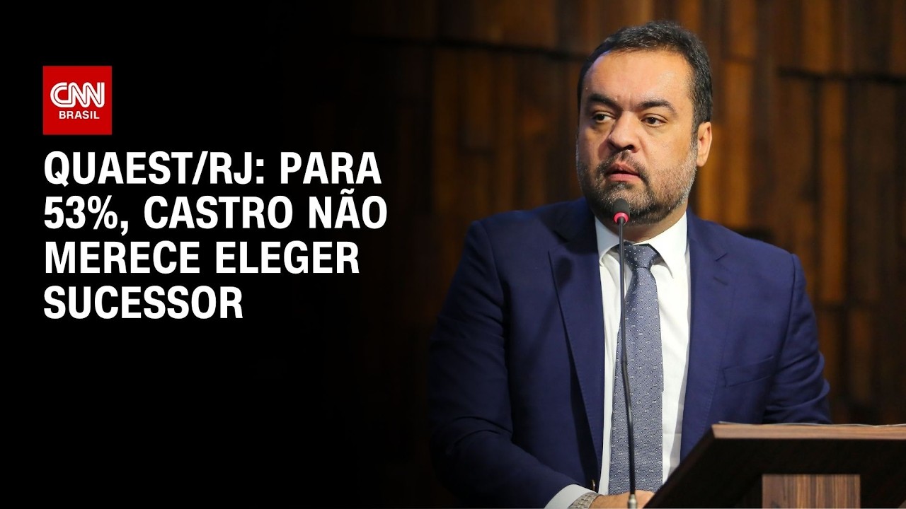 Para 53%, Castro não merece eleger sucessor  aponta Quaest RJ | CNN NOVO DIA