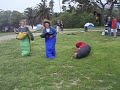 Sleeping bag race
