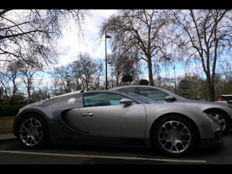 SUPERCARS IN LONDON FEBRUARY 2010- RARE,CRAZY cars!