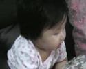 Cyanne trying to eat a prezzie