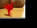 I make an ostrich with ORIGAMI paper.it is easy one so please try it:)I am wife of this page's guitar player:)