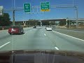 Driving on I-85 North near Atlanta Airport and College Park
